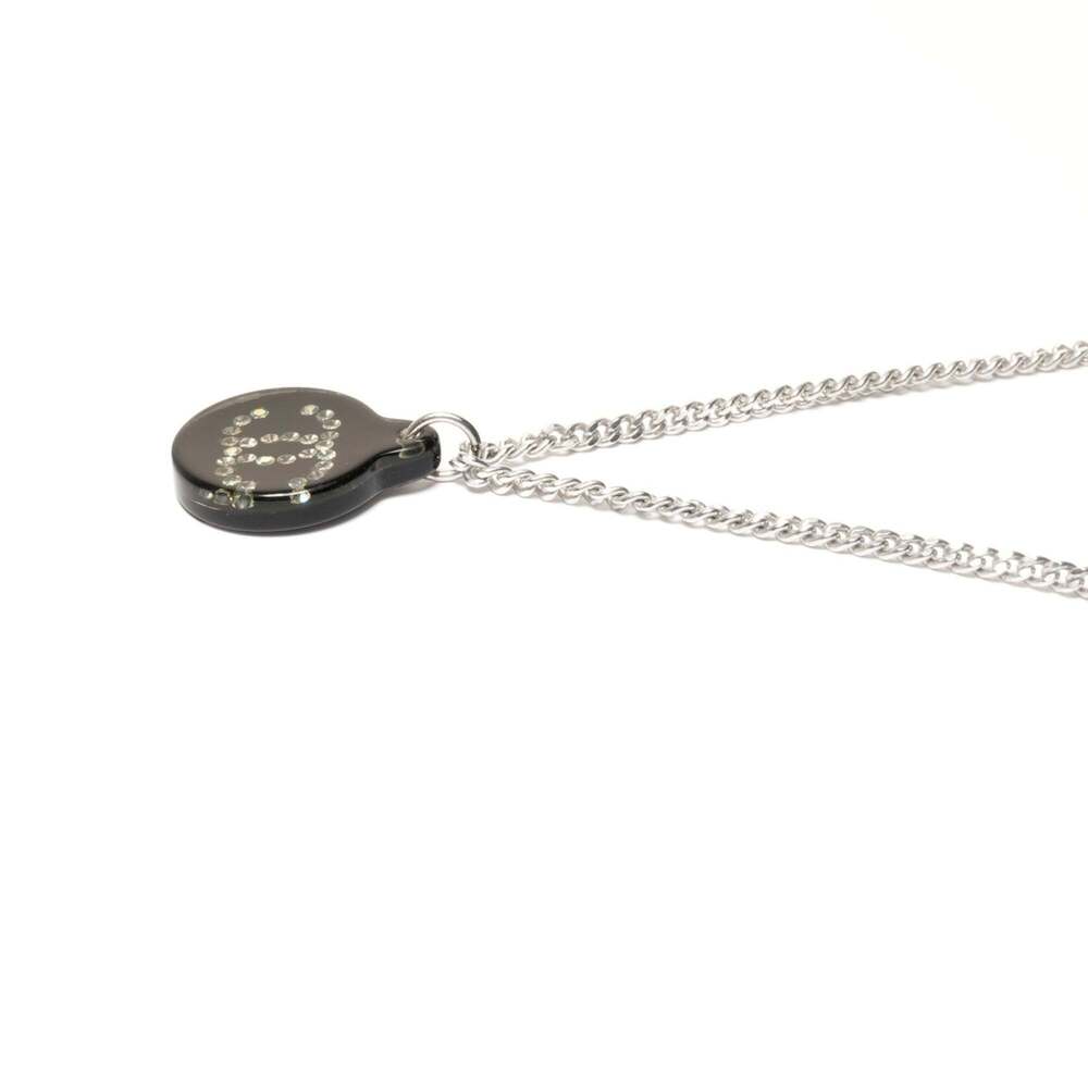 CHANEL Authentic Silver Logo Necklace - Picture 4 of 8